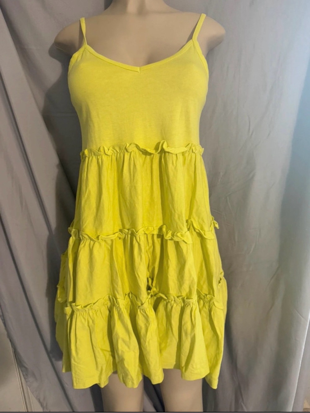 Zara Tiered Ruffle Babydoll Mini Dress NWT size S